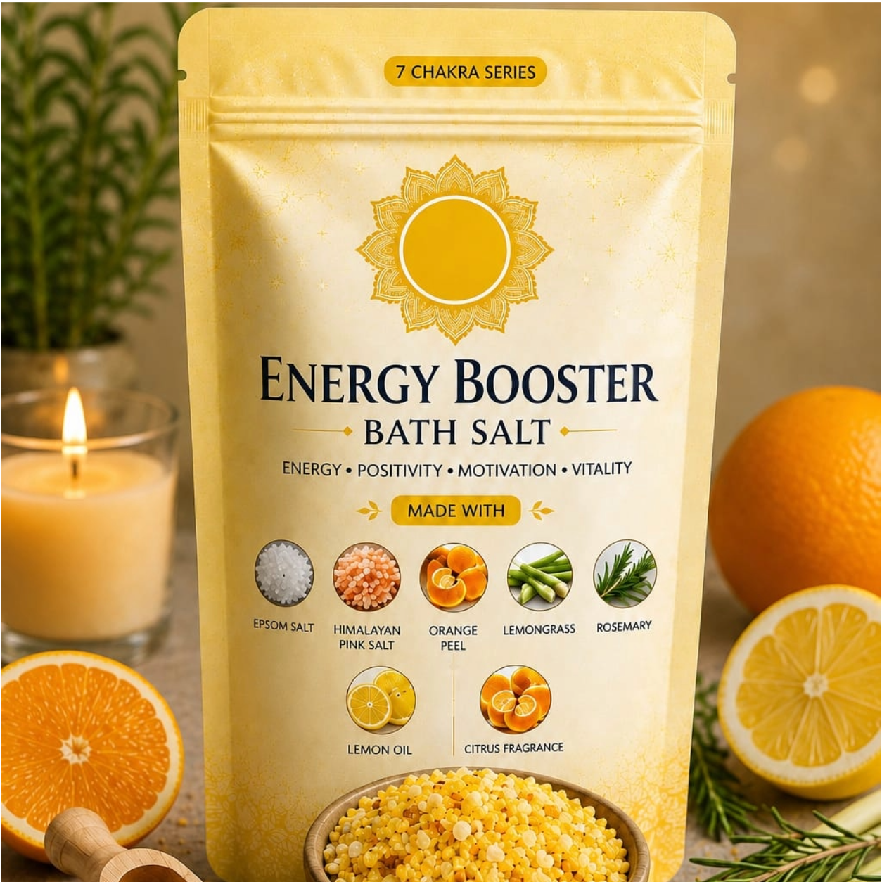 Energy Boot bath salt Spiritual Connection – Energy Booster Bath Salt - Image 1